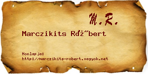 Marczikits Róbert névjegykártya